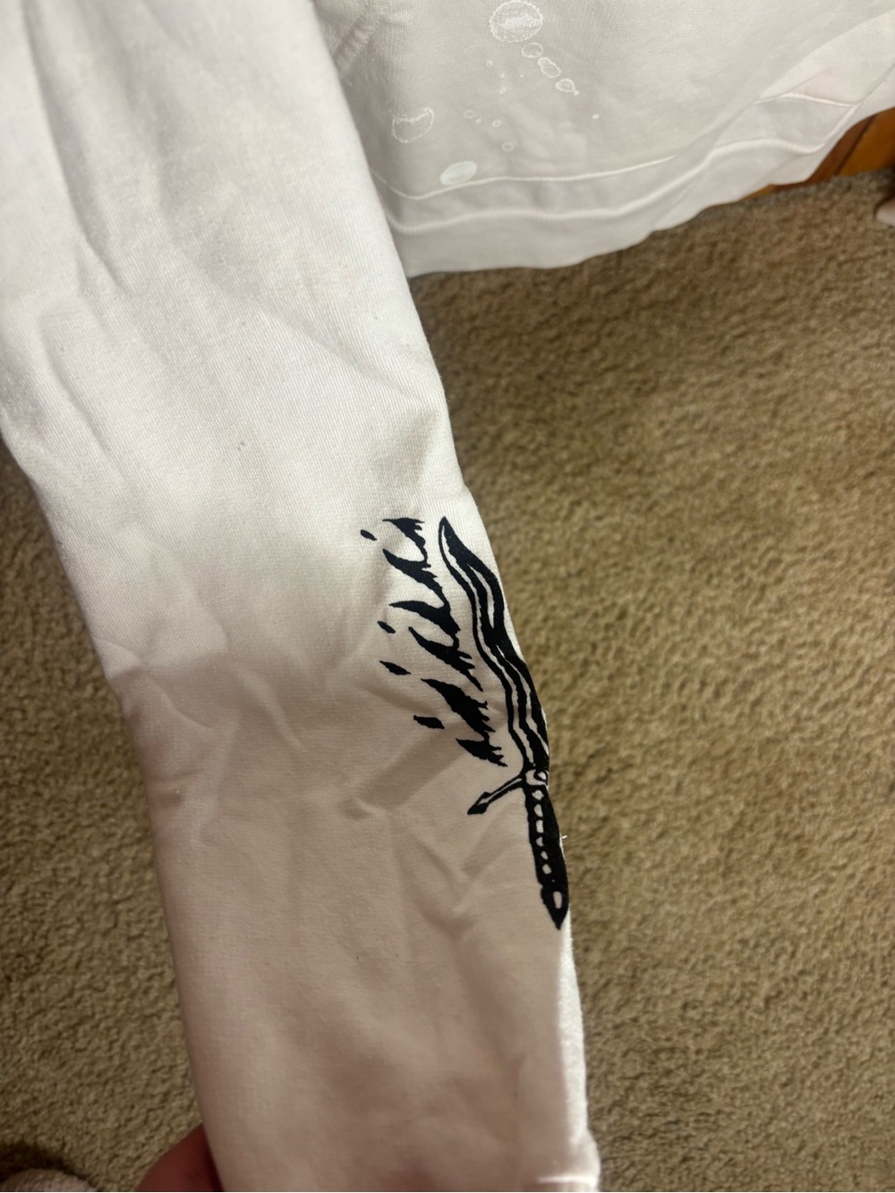 PacSun White Stranger Things Logo Hoodie - Picture 3 of 7